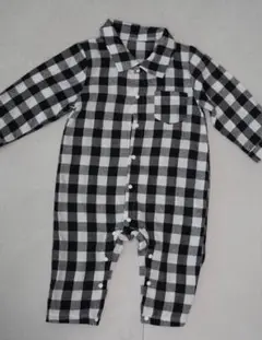 チェック柄ロンパース 90cm