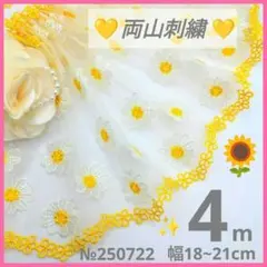 №250722 チュールレース 両山刺繍