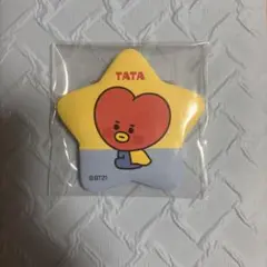 BT21 缶バッジ TATA