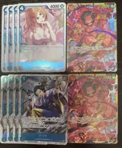 ONE PIECEカード　イゾウ　ロジャー　プリン
