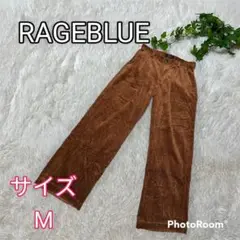 レイジブルー サイズM 暖かいコーデュロイパンツ レディースカジュアルパンツ