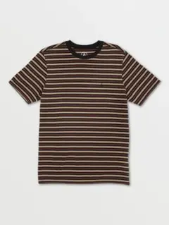 VOLCOM　ボルコム　刺繍ロゴ　ボーダーTシャツ