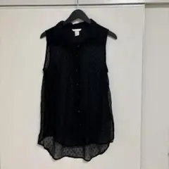 ブラック ノースリーブ チュニック
