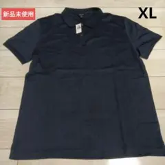 [新品]BANANA REPUBLIC 半袖ポロシャツ 通気性 吸湿性 紺 XL