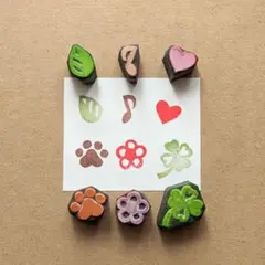 消しゴムはんこ　ワンポイント6点セット