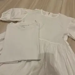 【GU まとめ セット】ベーシック　パフスリーブ　ブラウス　シャツ