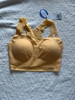 イエロー クロスストラップ ブラジャー Mサイズ ラベル付き