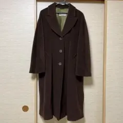 MARELLA コート ダークブラウン アンゴラ混