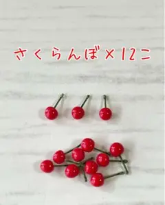 ミニチュア　さくらんぼ　パーツ