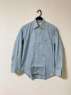 trussardi 水色 長袖シャツ 胸ポケット付き