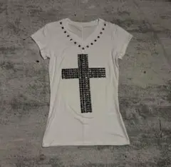 即配達〇- 十字架 Cross studed opium T-shirt