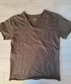 SHIPS ダークブラウン Tシャツ Lサイズ