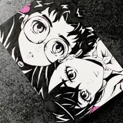 ダンダダン オカルン モモ ファンアート 手書きイラスト