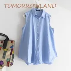 TOMORROWLAND トゥモローランド　ノースリーブ　シャツ　Aライン