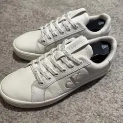 美品⭐︎Calvin Klein カルバンクライン レザー スニーカー ホワイト
