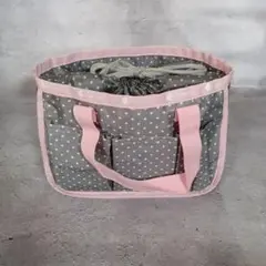 美品✨レスポートサック ミニハンドバッグ グレー ピンク