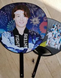 ファイターズ　超夏男　山崎福也ジャンボうちわ おまけつき