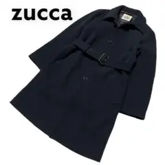 【美品】zucca ズッカ ロングコート チェスターコート ブラック