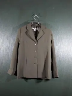 【美品】四つボタン　ジャケット　緑　サイズ10