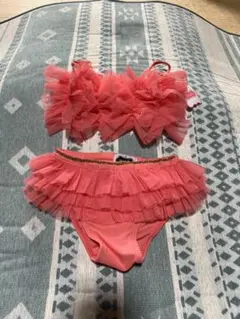 mudpie 女児見水着 90cmから コーラルピンク