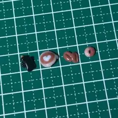 ハンドメイド ネイルパーツ 3D クレイジェル カフェモチーフ コーヒー