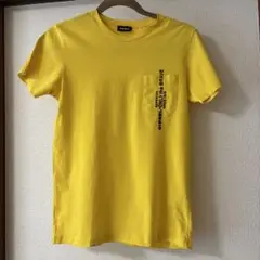 ★DIESEL★ ディーゼル★イエロー Tシャツ ポケット付き