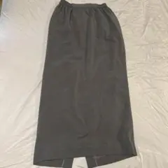 グレー タイトロングスカート ポリエステル100%