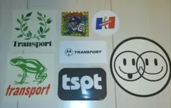 transport ステッカー&缶バッジ
