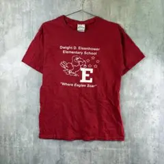Hanes Heavyweight アイゼンハワー小学校 イーグルプリントT