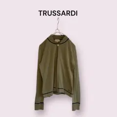 TRUSSARDI トラサルディ ニットトップス レディース42 M相当 カーキ