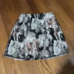 ゴブラン織り ねこ柄 スカート