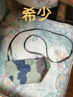 美品☆エルベシャプリエ カモフラージュ (ナイロン舟型ショルダーバッグXS