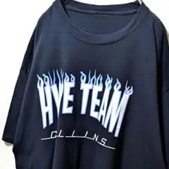 HYPE TEAM ロゴ Tシャツ ブラック 黒 古着