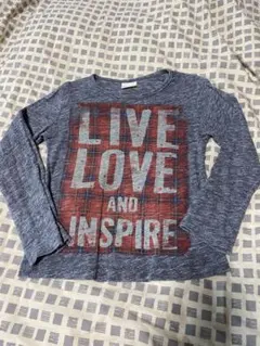 Zara Girls 長袖Tシャツ 3/4 グレー系