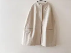 evam eva press wool poncho