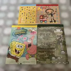 キャラクター メモ帳　4冊セット