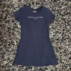 TOMMY HILFIGER ネイビー 半袖ワンピース 122