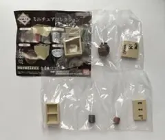 日本の伝統工芸　ミニチュアコレクション　信楽焼　湯呑セット　一輪挿し