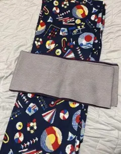 カラフル幾何学模様の浴衣セット