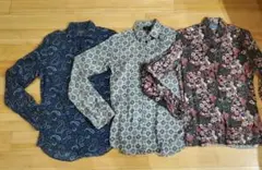 ザラ ZARA MAN 柄シャツ 3枚セット