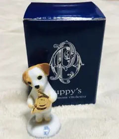 E4【保管品】パピーズフィルハーモニックオーケストラ　セトクラフト 木台付　子犬 E4【保管品】パピーズフィルハーモニックオーケストラ セト