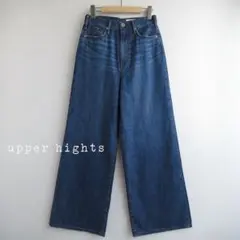 新品 upper hights アッパーハイツ ワイドストレートデニムパンツ