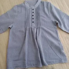 ストライプ 半袖シャツ M-L