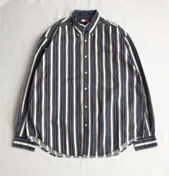 TOMMY HILFIGER トミーヒルフィガー 長袖 ストライプシャツ