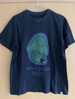 and wander ナチュラルサウンド Tシャツ ブラック