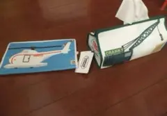tente×きかんしゃトーマスのハロルドとクランキーのティッシュケース