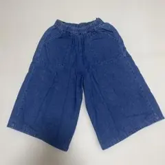 【お得】デニムワイドパンツ 150cm