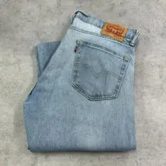 リーバイス　505　大きめ　グランジ　デニムパンツ　古着　ライトブルー　W36