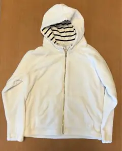 プチバトー PETIT BATEAU フード付きパーカー ホワイト 152㎝