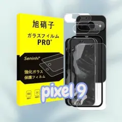 Pixel 9 ガラスフィルム ガイド枠付き 2枚セット　強化フィルム　耐衝撃
